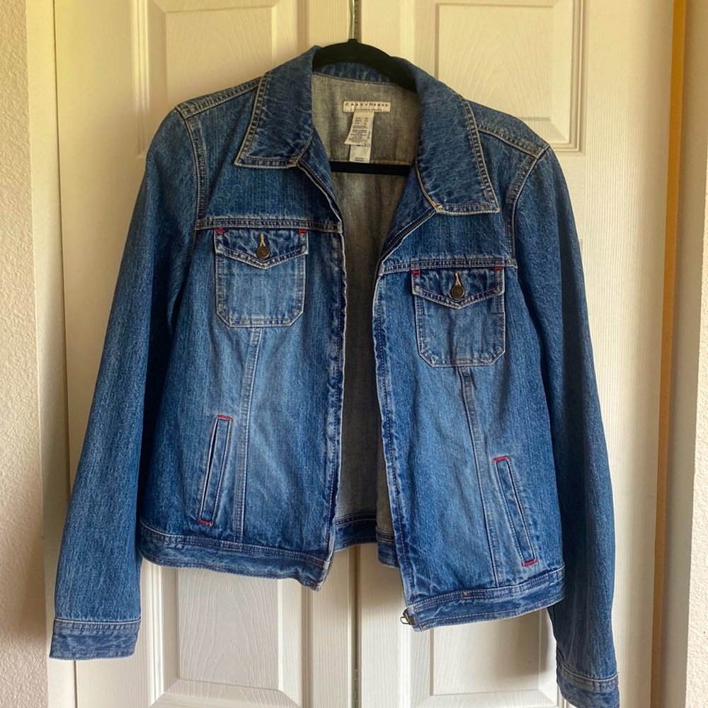Zip Up Denim Jacket